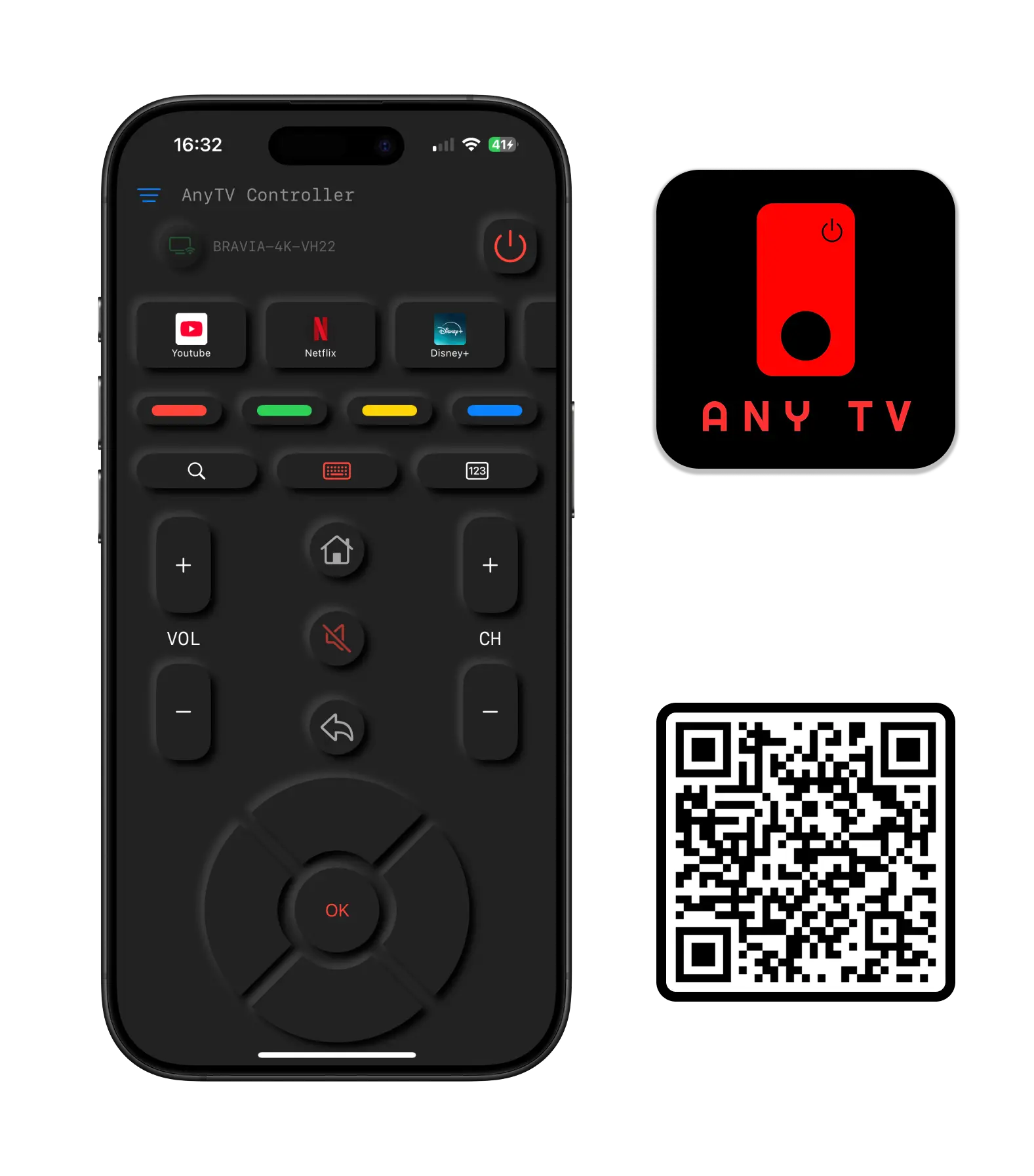 Any TV Controller App on iPhone